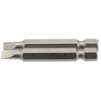 Draper 64089 - 4.5mm 1/4" Hex. Plain Slot Insert Bit 50mm Long x 2