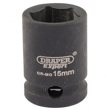 Draper Expert 06875 - Expert 15mm 3/8" Square Drive Hi-Torq&#174; 6 Point Impact S