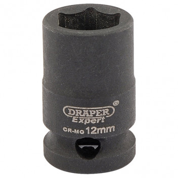 Draper Expert 06871 - Expert 12mm 3/8" Square Drive Hi-Torq&#174; 6 Point Impact S