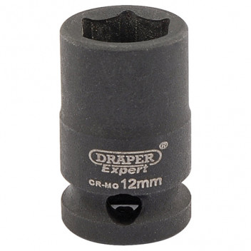 Draper Expert 06871 - Expert 12mm 3/8" Square Drive Hi-Torq&#174; 6 Point Impact Socket