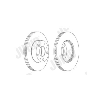 Jurid 563018JC-1 - Brake Disc (Front)