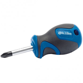 Draper 50181 - No.2 x 38mm Cross Slot Screwdriver with Soft Grip Handles