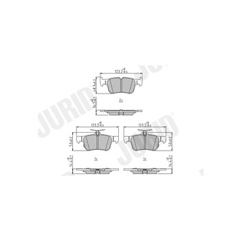 Jurid 573687J - Brake Pad Set (Rear)