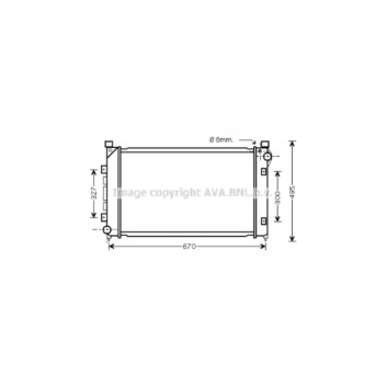 AVA AU2163 - Radiator