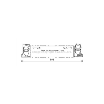AVA BW4467 - Intercooler