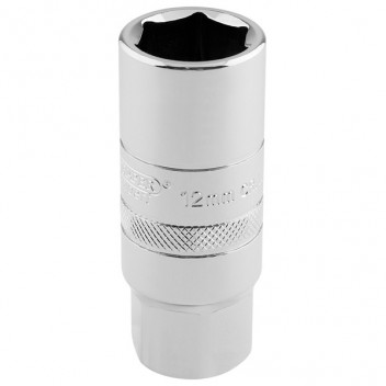 Draper Expert 16779 - 1/2" Square Drive 12mm Thread 6 Point Spark Plug Socket (18mm Socket)