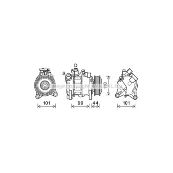 AVA BWAK498 - Compressor (A/C)