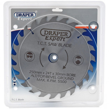 Draper Expert 09486 - Expert TCT Saw Blade 250X30mmx24T