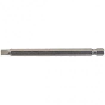 Draper 64345 - 5.5mm 1/4" Hex. Plain Slot Insert Bit 100mm Long x 1