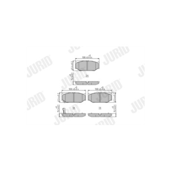 Jurid 573417J - Brake Pad Set (Front)