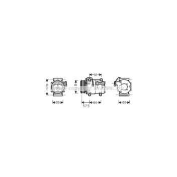 AVA FDAK451 - Compressor (A/C)