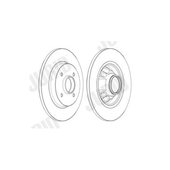 Jurid 562611JC-1 - Brake Disc (Rear)