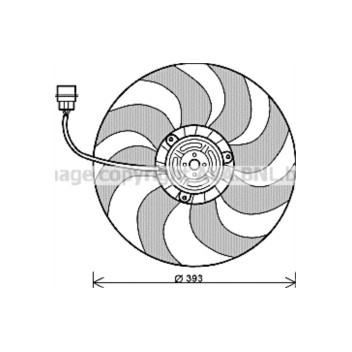 AVA VN7526 - Cooling Fan (Left Hand)