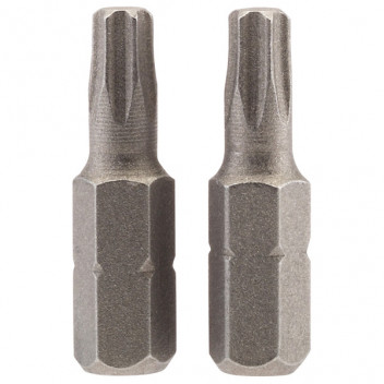 Draper 66431 - T25 1/4" Hex. Draper TX-STAR&#174; Insert Bit 25mm Long x 2