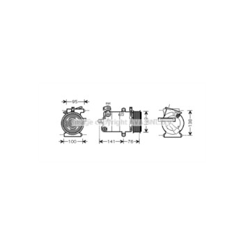 AVA FDAK417 - Compressor (A/C)
