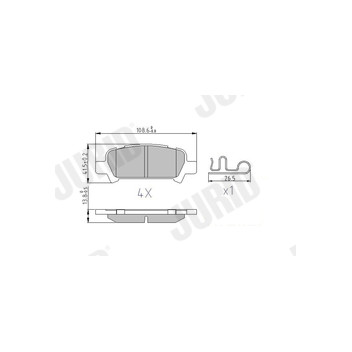 Jurid 572424J - Brake Pad Set (Rear)