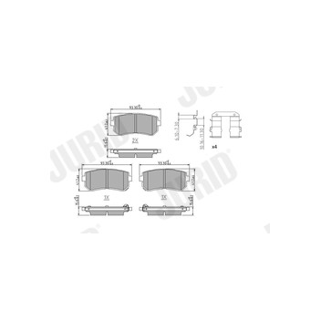 Jurid 573830J - Brake Pad Set (Rear)