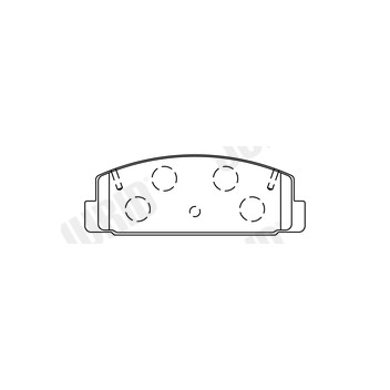 Jurid 572490J - Brake Pad Set (Rear)