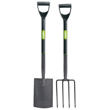 Draper 83971 - Carbon Steel Garden Fork and Spade Set