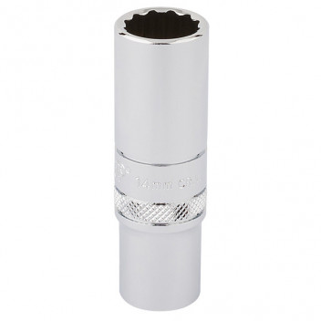 Draper Expert 32955 - 3/8" Square Drive Hi-Torq&#174; 12 Point Deep Socket (14mm)