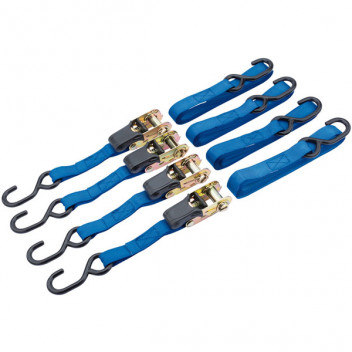 Draper 60965 - 250kg Ratcheting Tie Down Straps (3.5M x 25mm) (4 Piece)