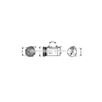 AVA VNK172 - Compressor (A/C)