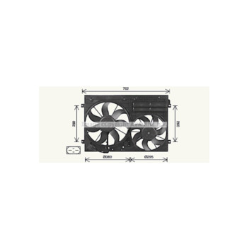 AVA VN7551 - Cooling Fan (Right Hand, Left Hand)