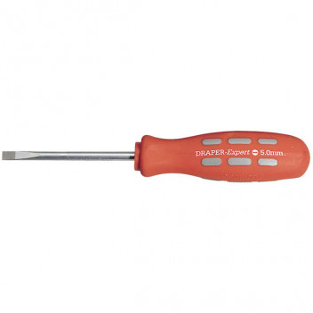 Draper Expert 67852 - 75mm x 5.0mm Plain Slot Parallel Tip Mechanics Screwdriver (Sold Loose)