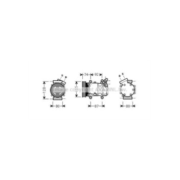 AVA RTAK452 - Compressor (A/C)