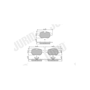 Jurid 573723J - Brake Pad Set (Front)
