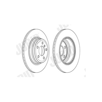 Jurid 562980JC-1 - Brake Disc (Rear)