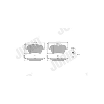 Jurid 573234J - Brake Pad Set (Front)