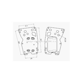 AVA BW3625 - Oil Cooler