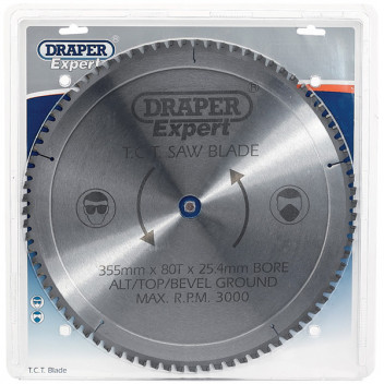 Draper Expert 09499 - Expert TCT Saw Blade 355X25.4mmx80T