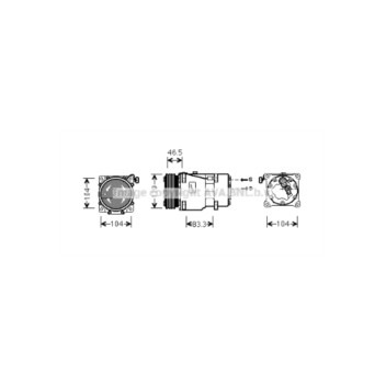 AVA CNAK201 - Compressor (A/C)