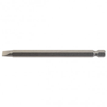 Draper 64347 - 6mm 1/4" Hex. Plain Slot Insert Bit 100mm Long x 1