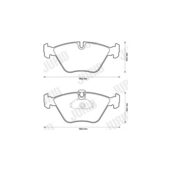 Jurid 573002J - Brake Pad Set (Front)
