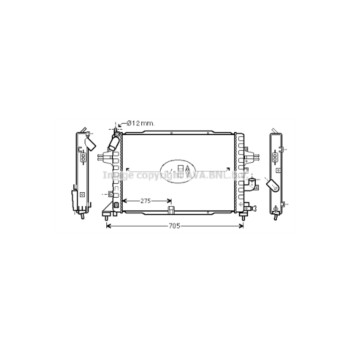 AVA OLA2383 - Radiator