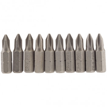 Draper 64060 - No.1 1/4" Hex. Cross Slot Insert Bit 25mm Long x 10