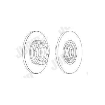 Jurid 563125JC-1 - Brake Disc (Rear)