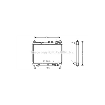 AVA TO2259 - Radiator