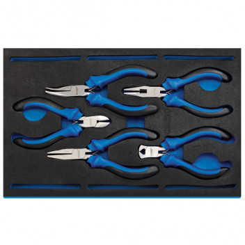 Draper Expert 63215 - Precision Plier Set in 1/4 Drawer EVA Insert Tray (5 Piece)