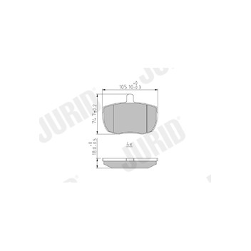 Jurid 571250J - Brake Pad Set (Front)
