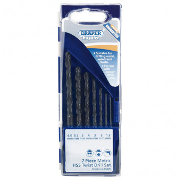 Draper Expert 24899 - Metric Drill Set (7 Piece)