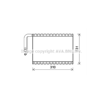 AVA MSV545 - Evaporator (A/C)