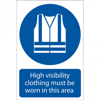 Draper 72097 - 'Hi-Visibility Clothing' Mandatory Sign