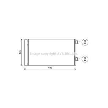 AVA BW5414D - Condenser (A/C)