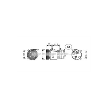 AVA AIK001 - Compressor (A/C)