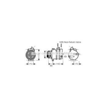 AVA MSAK573 - Compressor (A/C)