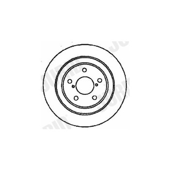 Jurid 561735J-1 - Brake Disc (Rear)
